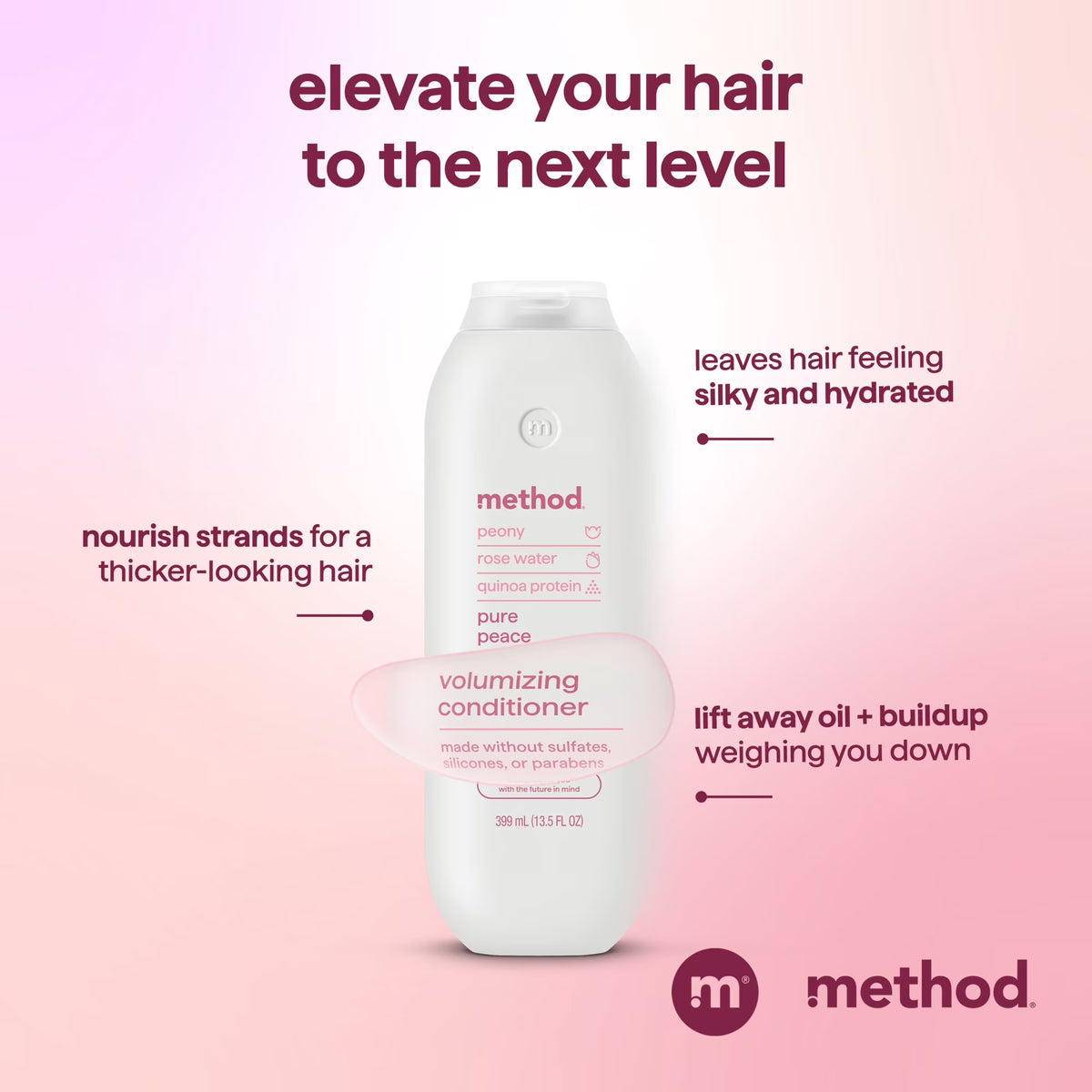 Method Volumizing Conditioner, Pure Peace, 13.4 oz, image 5