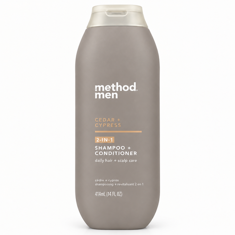 Method Men 2-in-1 Shampoo + Conditioner, Cedar + Cypress, 14 oz