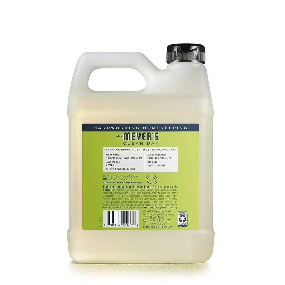 Mrs. Meyer's Clean Day Liquid Hand Soap Refill, Lemon Verbena, 33 oz, image 2