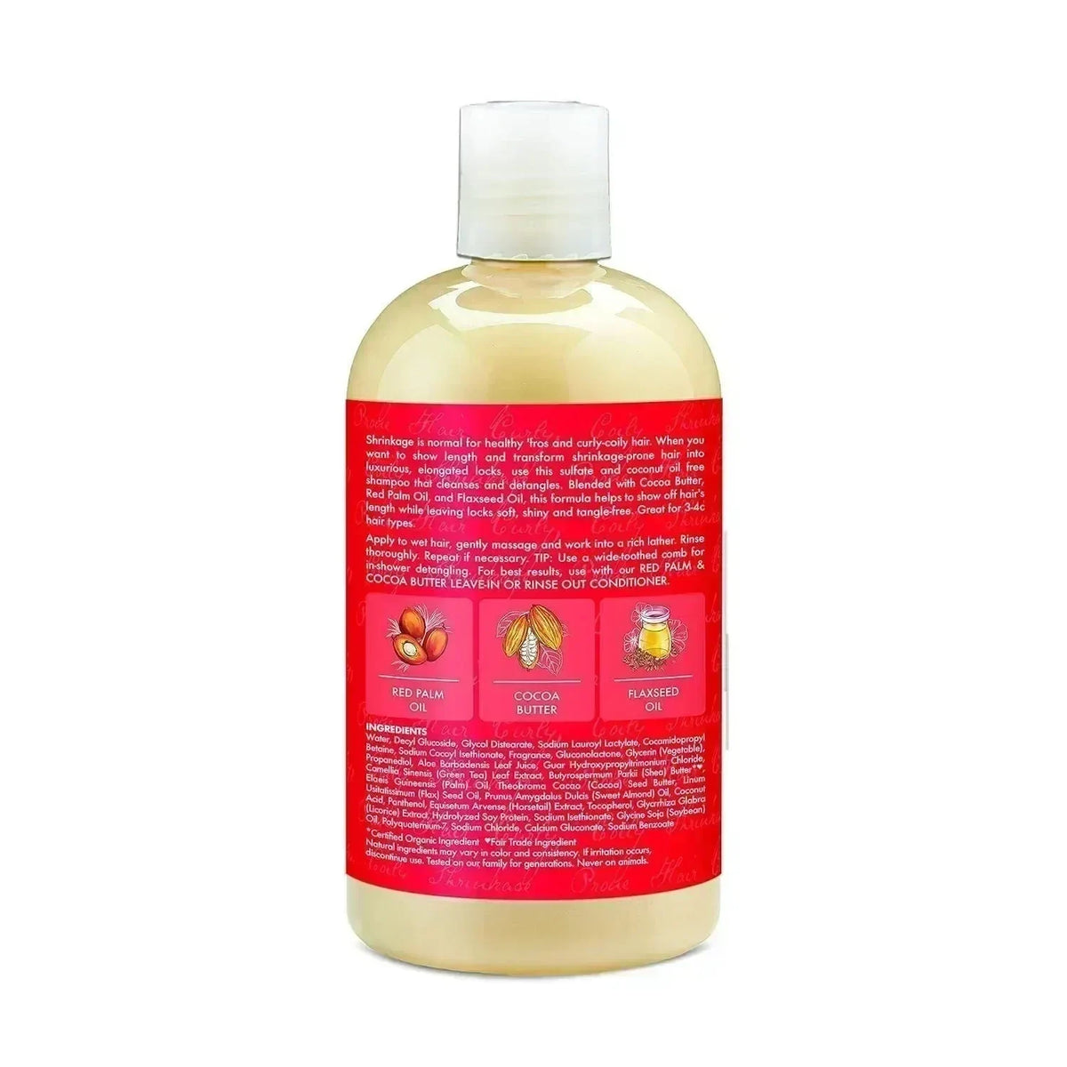 SheaMoisture Hi Slip Detangling Shampoo for Curly Hair, Red Palm Oil & Cocoa Butter, 13 oz, image 2