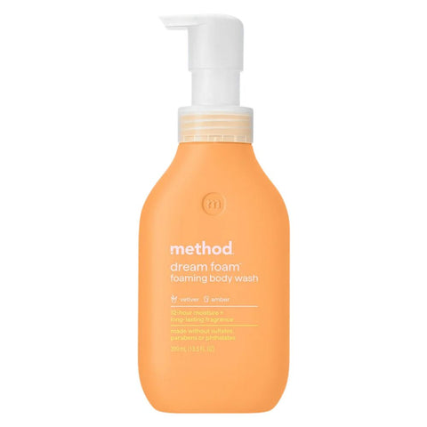 Method Foaming Body Wash, Vetiver + Amber, 13.5oz