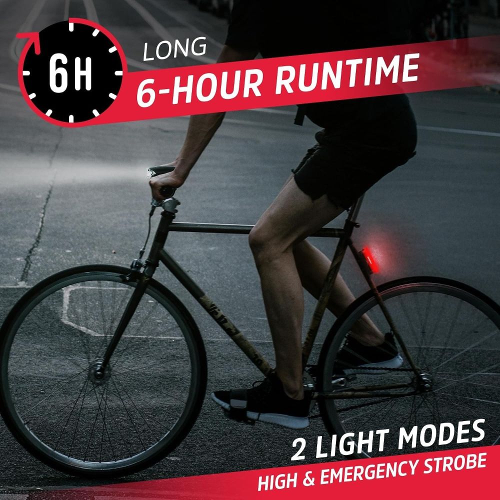 Energizer Bike Light Set, Headlight + Taillight, 130 Lumen, 2 Count -