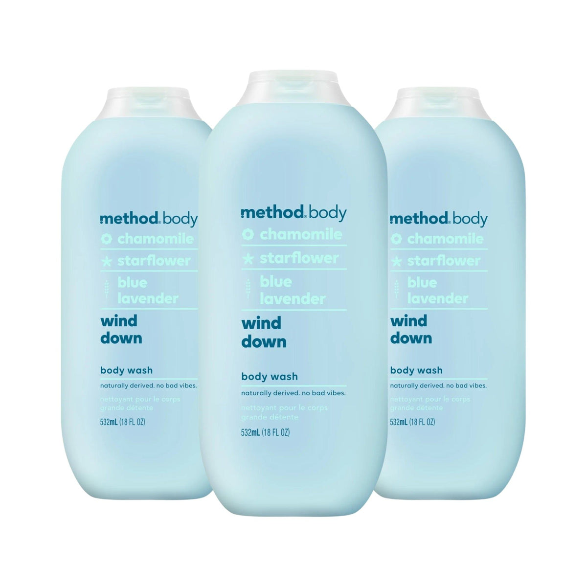 Method Body Paraben & Phthalate Free Body Wash, Wind Down, 18 fl oz -