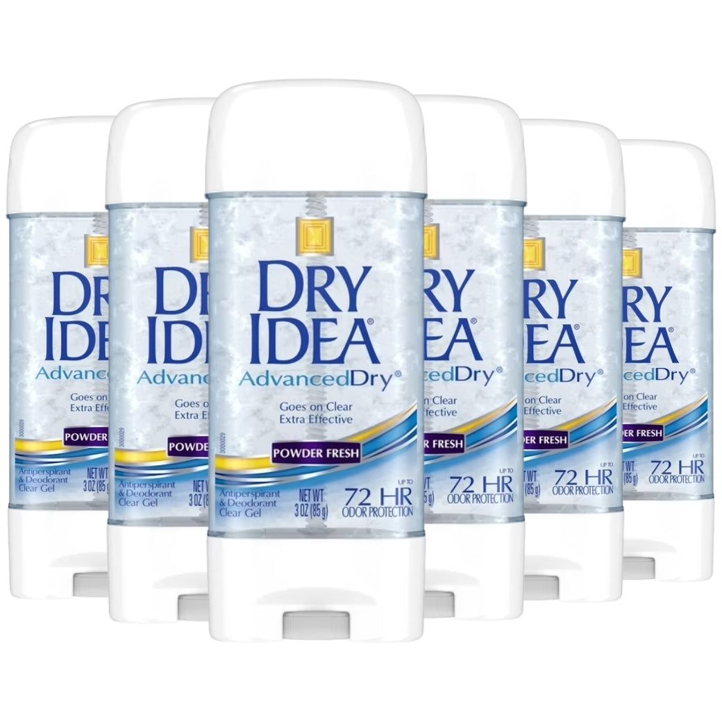 Dry Idea Advanced Dry Clear Gel Deodorant, Powder Fresh, 3oz -