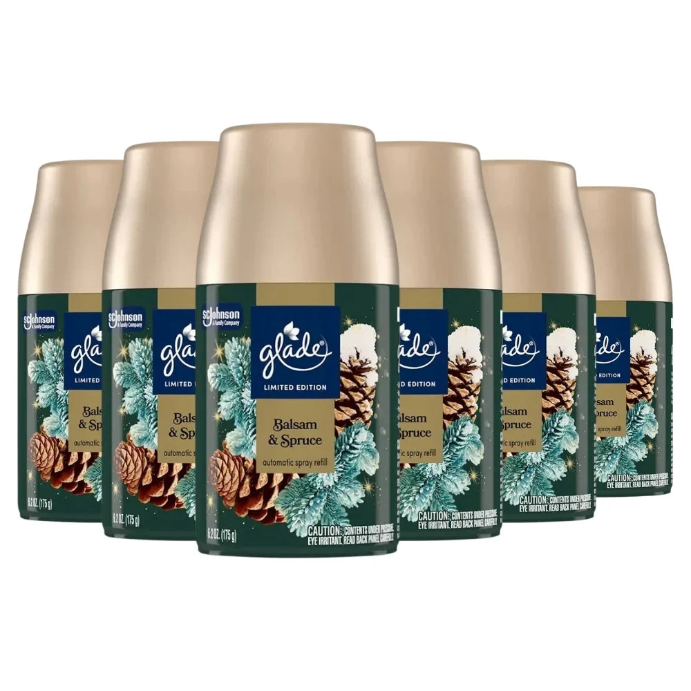 Glade Automatic Spray Refills, Balsam & Spruce, 6.2oz -