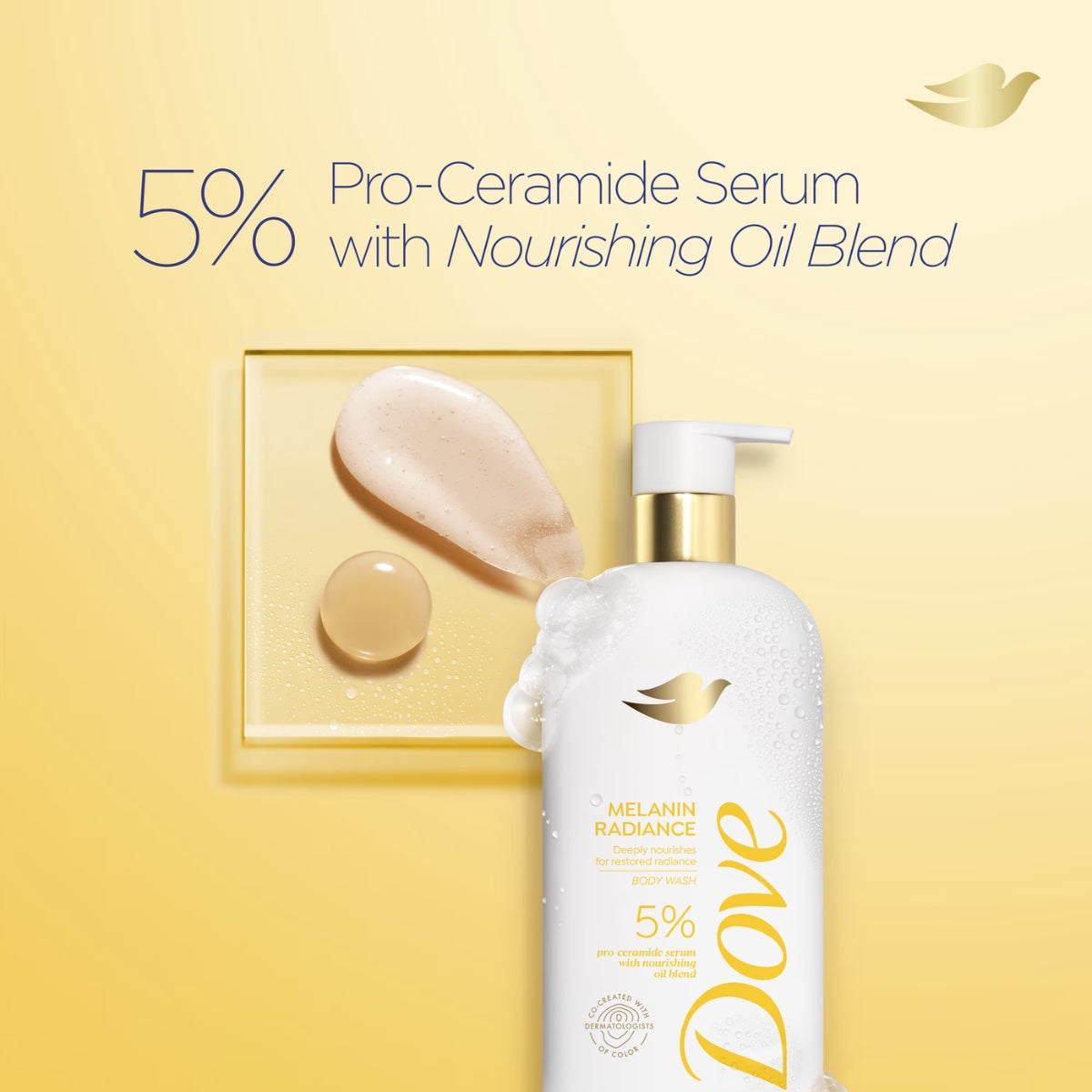 Dove Melanin Radiance Body Wash, Velvet Cherry Vanilla, 18.5oz -