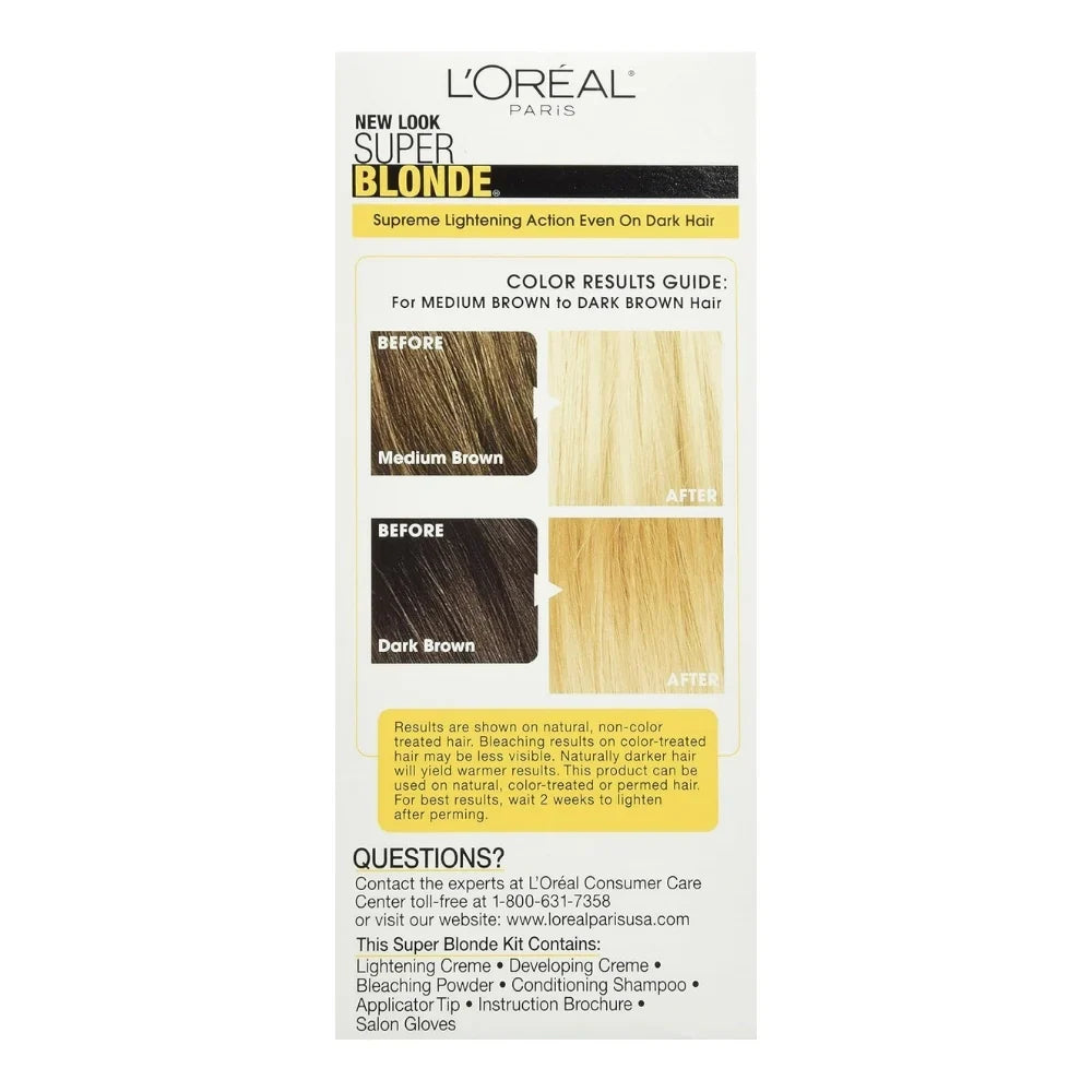 L'Oreal Paris Super Blonde Creme Lightening Kit, 200 Bleach Blonde, image 3