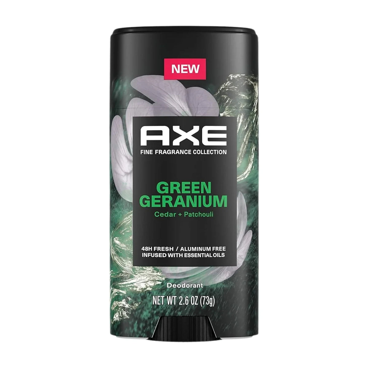 AXE Fine Fragrance Collection Green Geranium Deodorant Stick, Cedar & Patchouli, 2.6 oz -