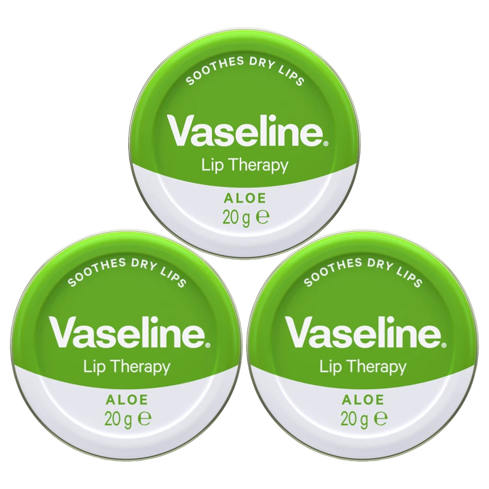Vaseline Lip Therapy Lip Balm Tin, Aloe, 0.7oz (20g) -