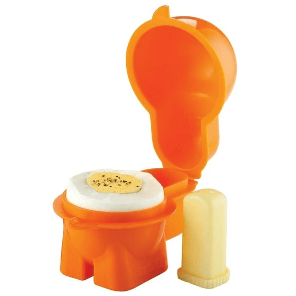 Hutzler Egg To-Go Container with Salt Shaker -