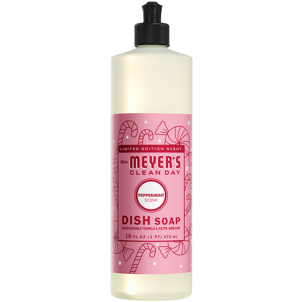 Mrs. Meyer's Clean Day Liquid Dish Soap, Peppermint, 16 oz