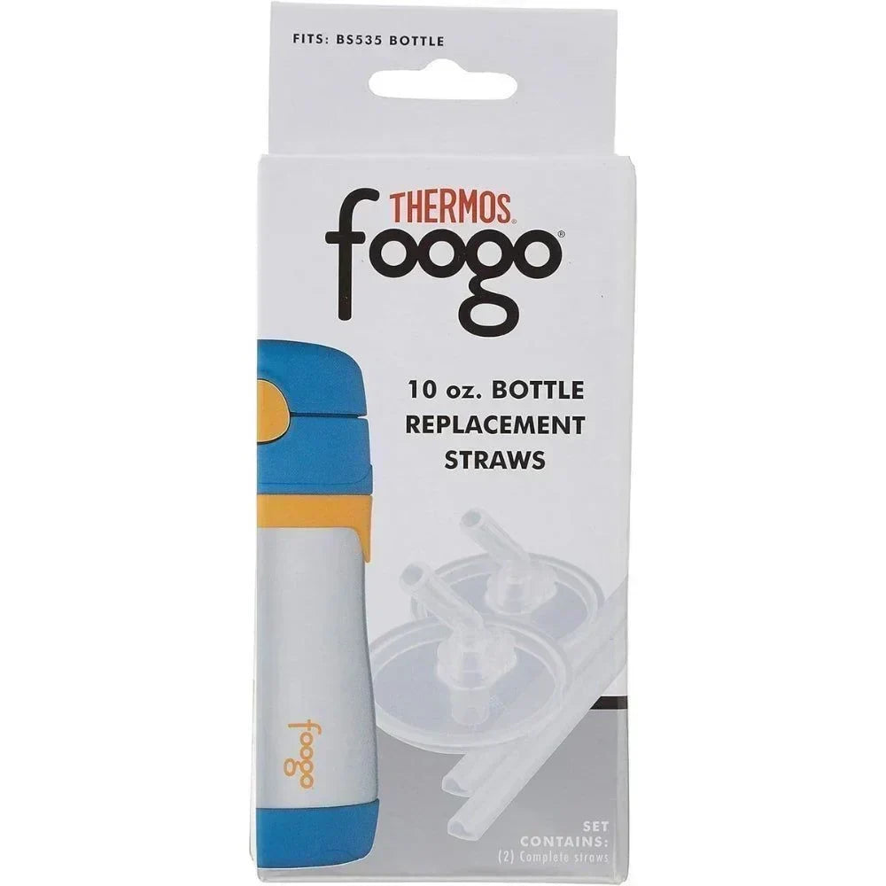 Replacement Straw for THERMOS Foogo 10-Ounce Bottles, Set of Two Straws -