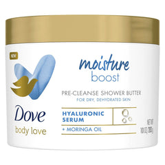 Dove Body Love Moisture Boost Pre-Cleanse Shower Butter, 10 oz
