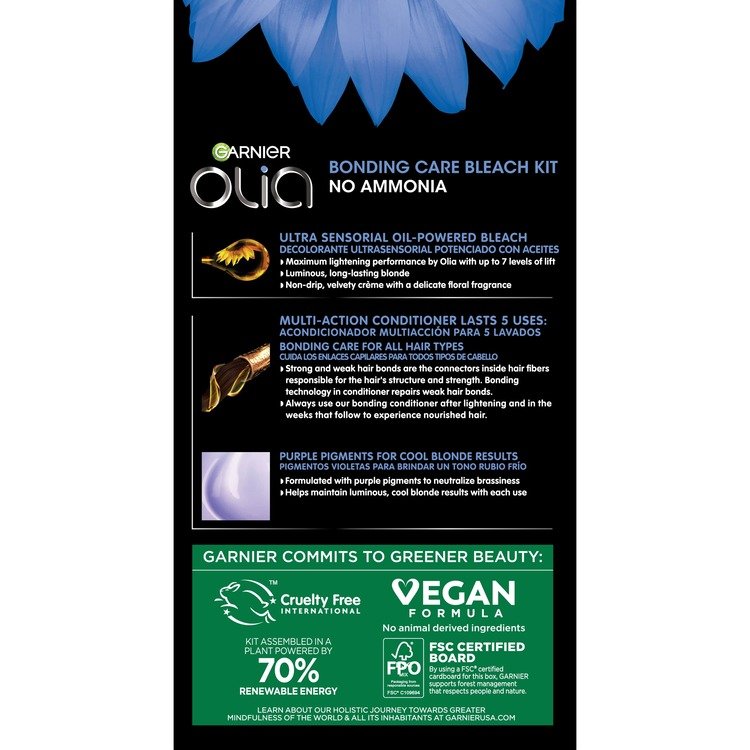 Garnier Olia Bonding Care Bleach Kit, B+++ Bleached Blonde Extreme