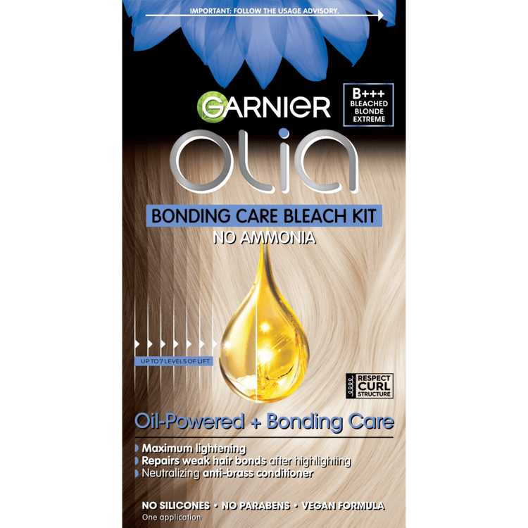 Garnier Olia Bonding Care Bleach Kit, B+++ Bleached Blonde Extreme