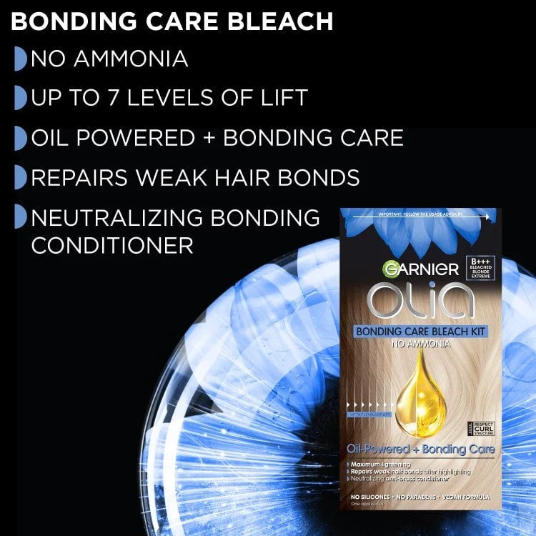 Garnier Olia Bonding Care Bleach Kit, B+++ Bleached Blonde Extreme