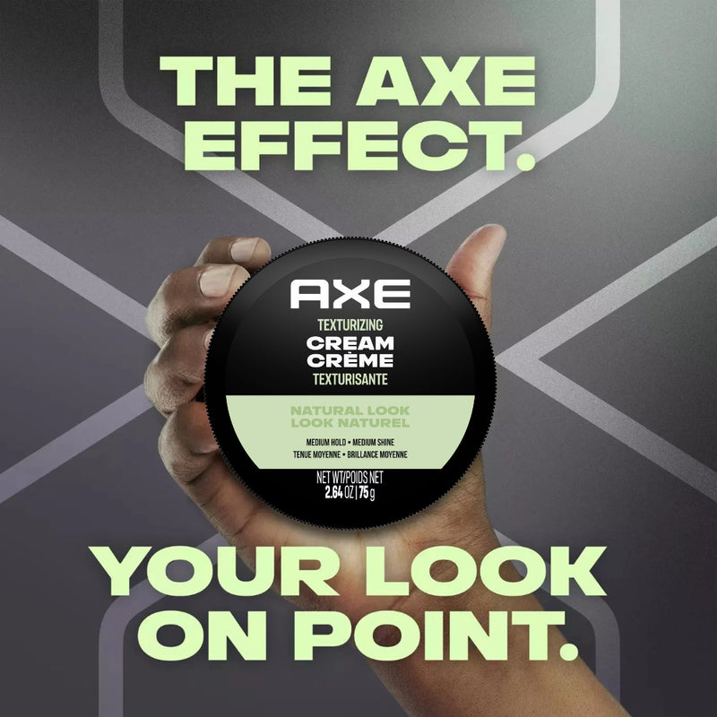 Axe Texturizing Hair Cream, Medium Hold & Shine, 2.64oz