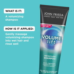 John Frieda Volume Lift Weightless Shampoo, 8.45oz