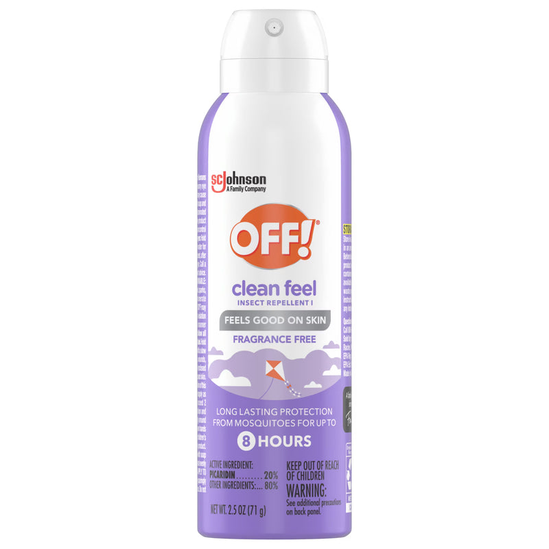 OFF! Clean Feel Insect Repellent, Fragrance Free, 2.5oz