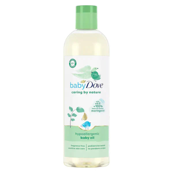 Baby Dove Caring By Nature Hypoallergenic Baby Oil, 8oz -