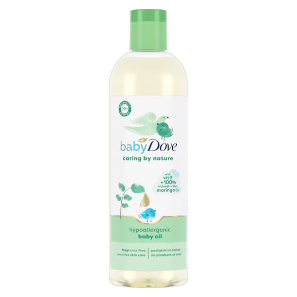 Baby Dove Caring By Nature Hypoallergenic Baby Oil, 8oz