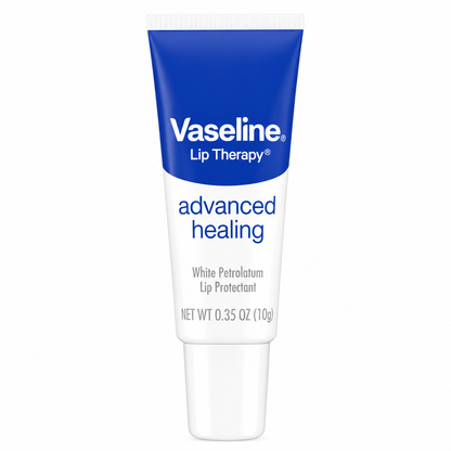 Vaseline Lip Therapy Advanced Healing lip treatment, 0.35 oz tube, front