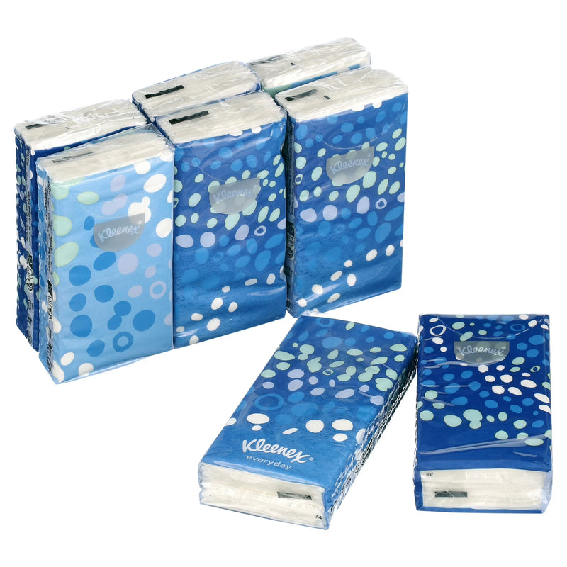 Kleenex Everyday Tissues, Pocket Packs, 9 Count, 8-Pack