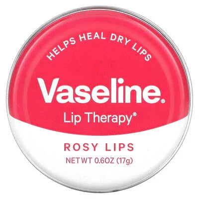 Vaseline Lip Therapy Lip Balm Tin, Rosy Lips, 0.6oz -