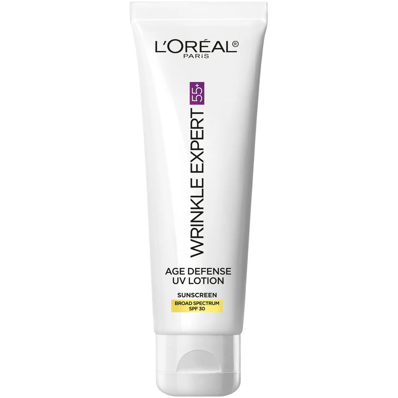 L'Oreal Paris Wrinkle Expert 55+ Age Defense UV Lotion SPF 30, 1.7oz
