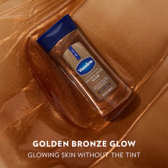Vaseline Glazed and Glisten Golden Hour Glow Shimmering Gel Oil, Vanilla Cocoa, 6.8oz