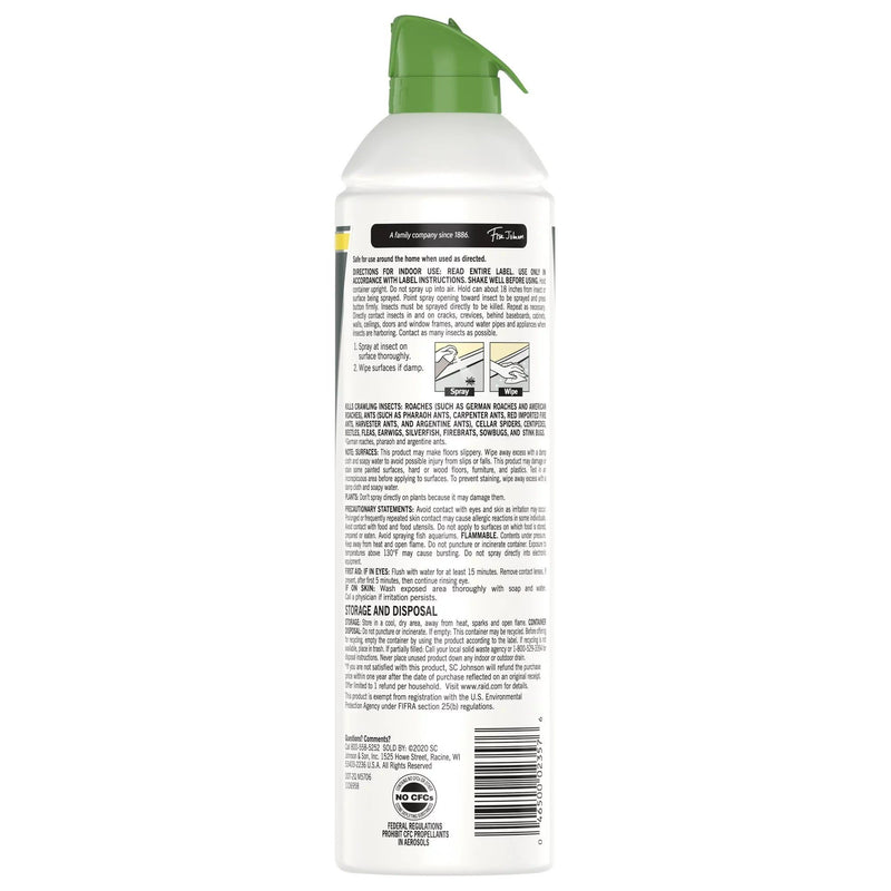 Raid Essentials Ant, Spider & Roach Killer 27 Aerosol Spray, 10 Oz