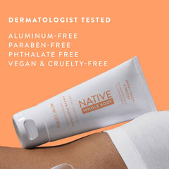 Native Whole Body Deodorant Cream, Sweet Peach & Nectar, 3oz