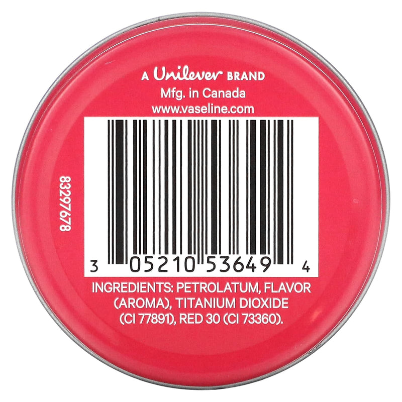 Vaseline Lip Therapy Lip Balm Tin, Rosy Lips, 0.6oz