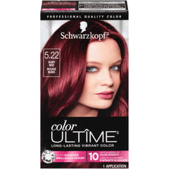 Schwarzkopf Color Ultime Long-Lasting Vibrant Hair Color, 5.22 Ruby Red