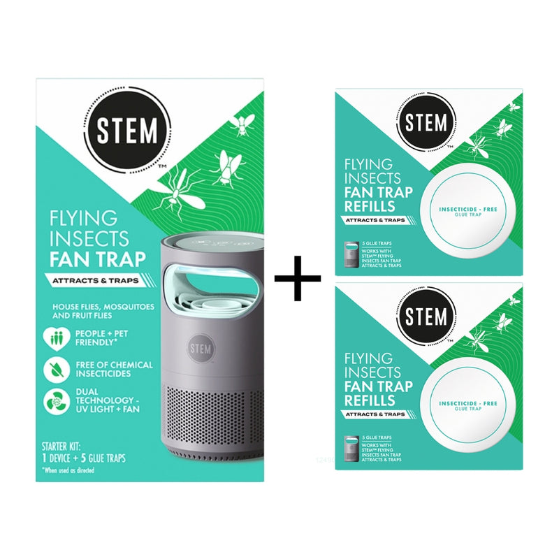 STEM Flying Insects Fan Trap Starter Kit: 1 Device + 15 Glue Traps