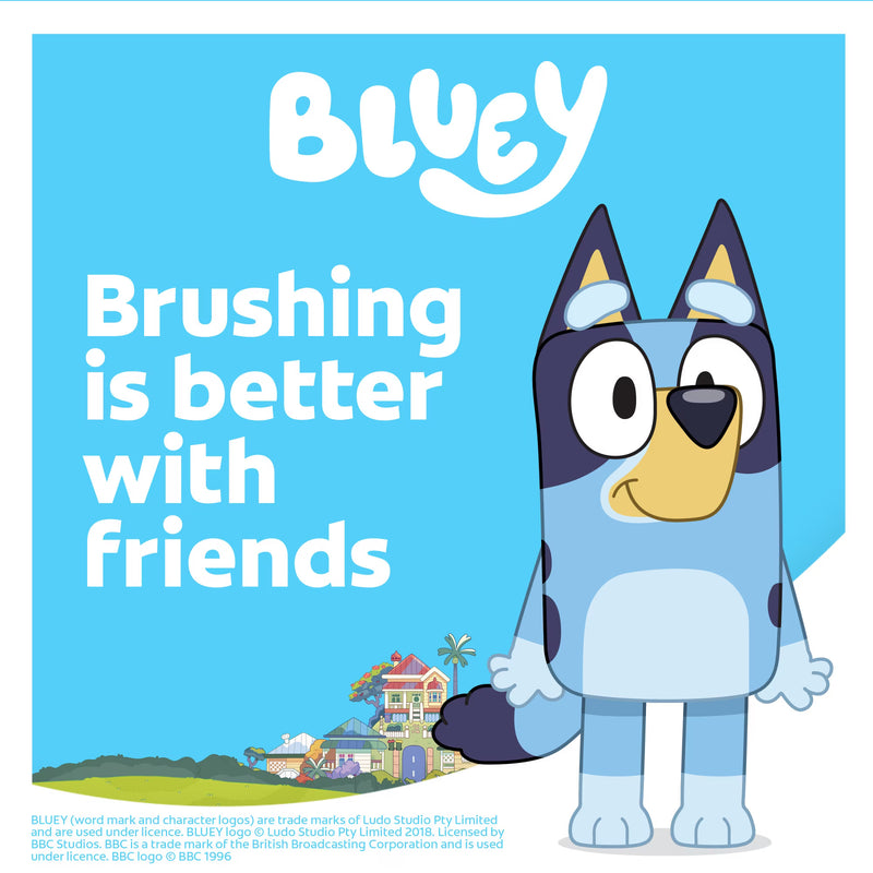 Colgate Bluey Brushstastic Gift Set with Manual & Battery Toothbrushes, Toothpaste & Cap