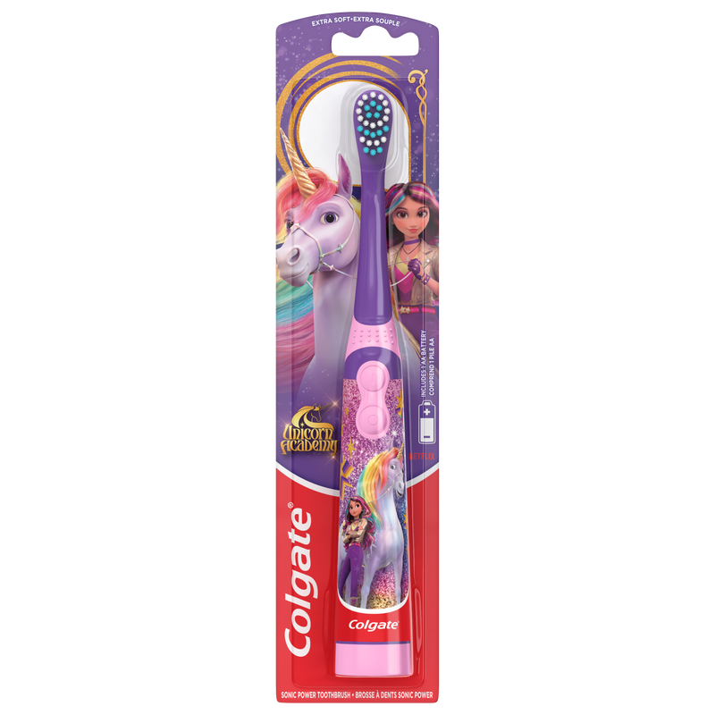 Colgate Kids Battery Powered Toothbrush, Unicorn Academy