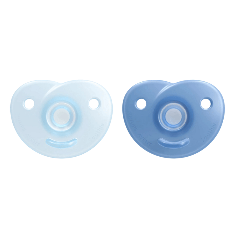 2-Pack Philips AVENT Soothie Heart Pacifier, 0-3 Months, Blue - First Choice Buying