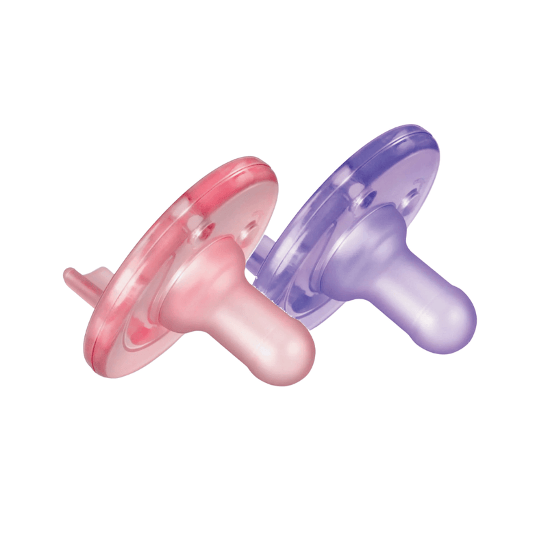 2 Pack Philips AVENT Soothie Pacifier, 0-3 Months, Pink/Purple - First Choice Buying