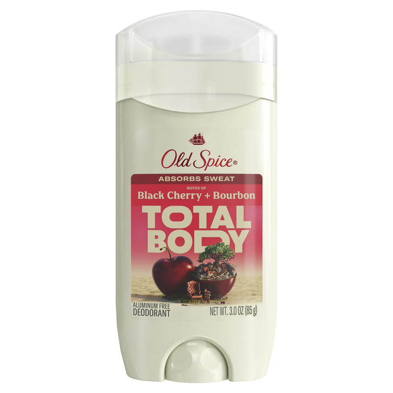 Old Spice Total Body Deodorant, Cherry + Bourbon, 3oz