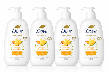 Dove Advanced Care Hand Wash, Pineapple & Passionfruit, 12 oz