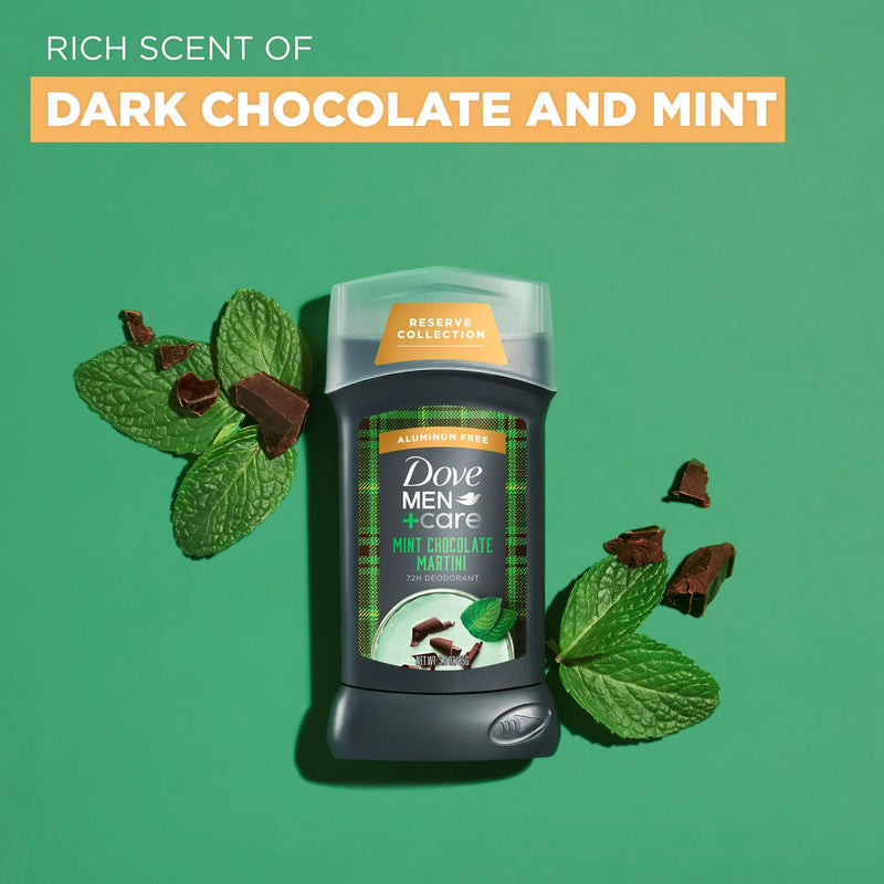 Dove Men+Care Deodorant Stick, Reserve Collection, Mint Chocolate Martini, 3 oz