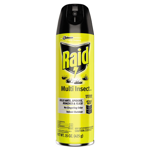 Raid Multi Insect Killer, Kills Ants, Spiders, Roaches and Flies, 15 Oz