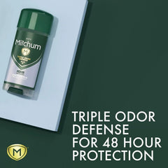 Mitchum Men Triple Odor Defense Antiperspirant Gel, Unscented, 3.4 oz (2-Pack)