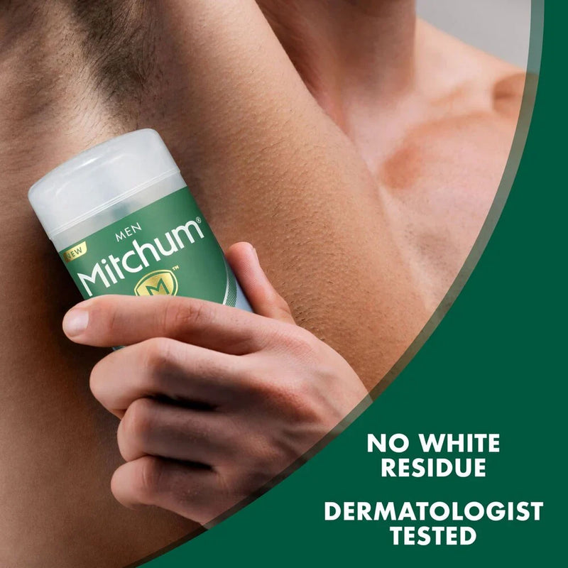Mitchum Men Triple Odor Defense Antiperspirant Gel, Unscented, 3.4 oz (2-Pack)