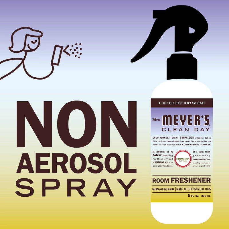 Mrs. Meyer's Room Freshener Spray, Compassion Flower, 8oz