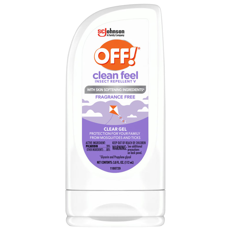OFF! Clean Feel Insect Repellent Gel, Fragrance Free, 3.8oz