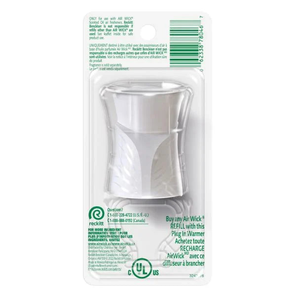 Air Wick Scented Oil Air Freshener Plug In Warmer, White