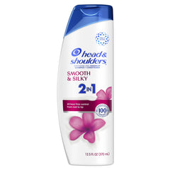 Head & Shoulders 2-in-1 Dandruff Shampoo + Conditioner, Smooth and Silky, 12.5oz