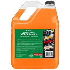 Turtle Wax Fresh & Foamy Car Wash & Wax, Pineapple Coconut Scent, 128oz (3.79 L)